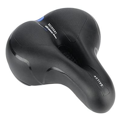 YYQTGG Sillín de Bicicleta, PU Cuero UV PP Ultraligero Sillín de Bicicleta Superficies Impermeables Negro para Bicicleta