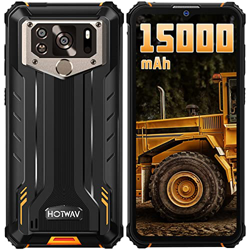 HOTWAV W10 Teléfono Móvil Resistente (2022)15000mAh Android 12 Móvil Antigolpes, 6.53" HD+ Movil Irrompible 4GB+32GB/13MP+5MP/4G Dual SIM, IP68/69K Im precio