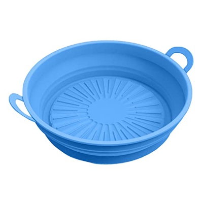 fengshan Forros para freidora de Aire de Silicona | Tazón de Cesta Antiadherente Reutilizable de 8,5 pulgadas/21,59 cm | Revestimientos de Airfryer mu