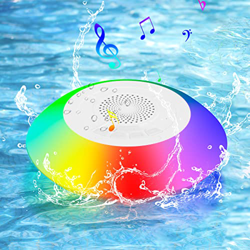 Altavoz Bluetooth - Caja Bluetooth con Luces LED flotantes IPX7 Cajas de Altavoces Bluetooth Impermeables con función de Manos Libres para Piscina de  en oferta