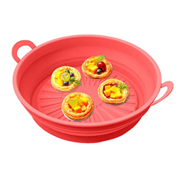 Zhihui Cesta de silicona para freidora de aire caliente – Cesto reutilizable de 8,5 pulgadas | Olla multiusos de silicona resistente al calor para air precio