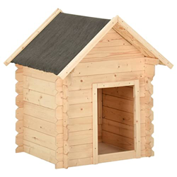 vidaXL Caseta para Perros Madera Maciza de Pino Jaula Mascotas Casa Exterior precio