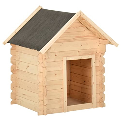 vidaXL Caseta para Perros Madera Maciza de Pino Jaula Mascotas Casa Exterior