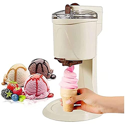 Xften Máquina para Hacer Helados de Servicio Suave, Máquina para Hacer Helados en Casa, Máquina para Hacer Helados Yogurt Mr Whippy, para Cocina Caser