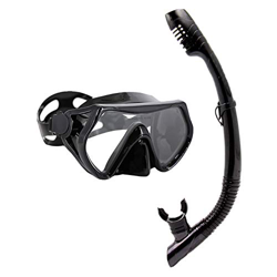 YGJD Gafas de Buceo Anti-Salida del Tubo respirador de laringoscopio máscara del Salto Kit de Vidrio Templado Anti-Niebla for Adultos y Adolescentes M en oferta
