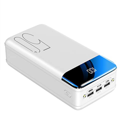 PIANAI Power Bank de 50000Mah con 3 Entradas y 3 Salidas Power Bank Portátil Compatible con el 99% de los Dispositivos Electrónicos USB del Mercado,Bl precio