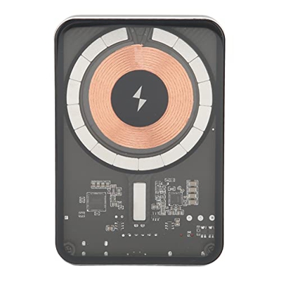 Cargador portátil inalámbrico, Cargador portátil magnético de 10000 mAh con Pantalla Digital LED, Paquete de batería de Banco de energía de Carga rápi