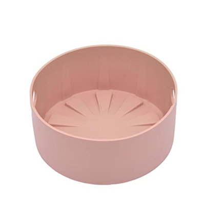Edorco Cesta para freidora de Aire - Forros para freidora de Aire de Grado alimenticio con asa,Sartén para freidora de Aire Segura para Alimentos, Acc