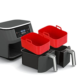 Mify 2 ollas de silicona compatibles con Ninja DZ201 Foodi de 8 cuartos de galón, reutilizables de silicona para freidora de aire, accesorios de estan características