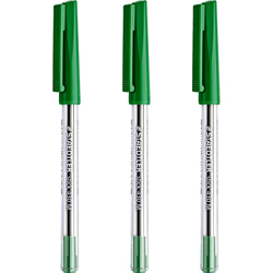 Staedtler Bolígrafo mediano de 0,5 mm, 430 unidades, tinta verde, paquete de 3 en oferta