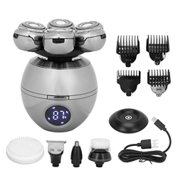 Fyearfly Afeitadora eléctrica para el Cabello, afeitadora eléctrica Inteligente para el Cabello, 7 Cabezales de Corte, Recortadora de Cabello con luz  en oferta