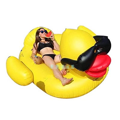 LGESR Pool Floats Water Hammock Inflatable Pool Floats Swim Floating Row Cool Sunglasses Duck Floating Bed Inflatable Water Play Adult Duck Mount Blis