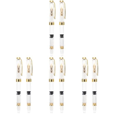 NUOBESTY 8 PCS Recargable Fuente Fuente Pen Pensas Únicas Pen Pensas de Tinta Secado Rápido