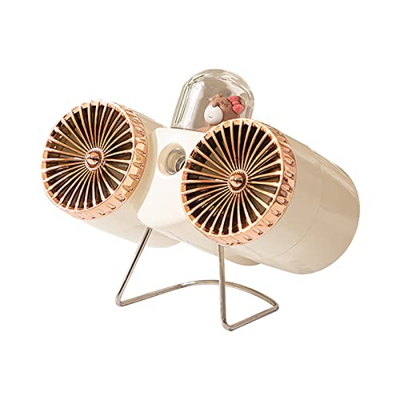 Aire Acondicionado Personal, Mini Enfriador de Aire para habitación, Ventilador de Aire Acondicionado de Tres velocidades con luz de Agua pulverizada 