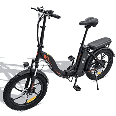 Azkoeesy F20 - Bicicleta eléctrica plegable con batería de 36 V 15 Ah para desplazamientos, bicicleta plegable de 20 pulgadas para hombre y mujer, bic