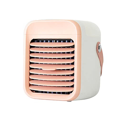 Aire Acondicionado portátil, humidificador Enfriador silencioso de Escritorio, Ventilador de nebulización de Aire Acondicionado Personal de 3 velocida