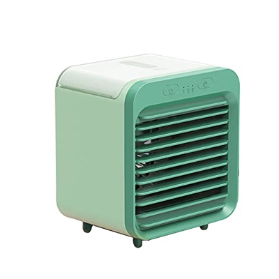Enfriador de Aire Personal, humidificador de Aire Acondicionado portátil, Mini Ventilador de Hielo de Escritorio USB, 3 velocidades de Viento, Tanque 