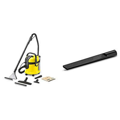Kärcher SE 4001 - Lava-aspiradora, Limpieza Profunda en Superficies Textiles Mediante Pulverización + 2.863-306.0 Grieta para rincones 350 mm Nueva Re