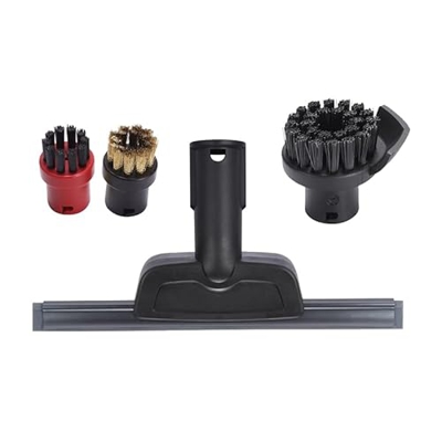 YUANMI Boquilla de Ventana de Repuesto, raspador, Cepillo Redondo para Karcher SC1 SC2 SC3 SC4 SC5, Limpiador de Vapor
