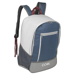 Mochila grande de 45 cm y 20 litros con aislamiento térmico para almuerzo, bolsa de camping (azul/blanco/rojo) características