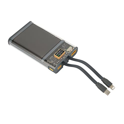 Banco de Energía de 22,5 W Y 10000 MAh, Cargador de Teléfono de Salida Dual USB/Tipo C, Paquete de Batería Externa de Chat Rápido para Teléfono/Ordena