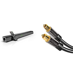 Barra de Sonido 2.0 Channel 120w, Altavoz Bluetooth 5.0 con HDMI ARC + KabelDirekt – 1m Cable Óptico TOSLINK Audio (Stereo Dolby Digital Normal, DTS características