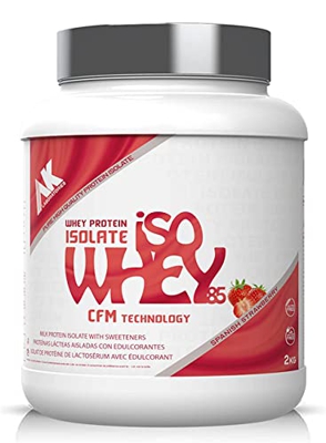 AK Laboratories ISOWHEY 85 AK ™ [2 KG] Fresa es un suplemento de Aislado de Suero lacteo Premium Ultra-Filtrado en frio y rápida absorcion y sinteis.