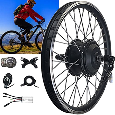 STYLEEE Kit de Conversion Bicicleta Eléctrica Rueda Delantera de 36V 250V 500W con 20"24" 26"27,5" 28"29" 700c para Piezas de Bicicleta eléctrica,36V5