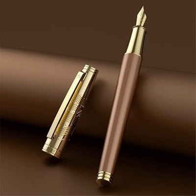 NIUBB Regalo de graduación de Pluma Simple for Maestros, Hombres y Mujeres, for Practicar caligrafía, líderes, Caja de Regalo de Tinta de Alta Gama, J