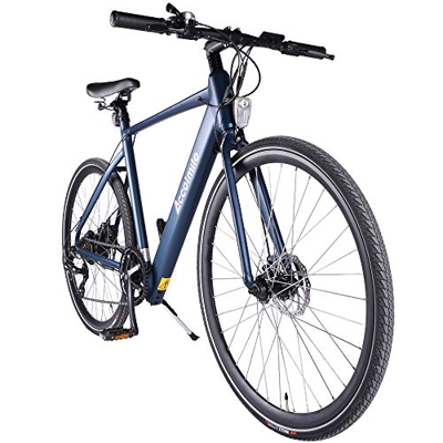 Accolmile Bicicleta Eléctrica de Carretera Urbana de 28" 700C Ebike Bicicleta Eléctrica Ligera para Adultos, 36V 250W Motor de Cubo con Batería de Lit