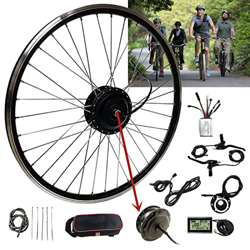 Niczu 20 24 26 27,5 28 29 Pulgadas 700C Rueda Selantera Opcional Kit de Conversión de Bicicleta Eléctrica, 24V 36V 48V 250W 500W Conjuntos de Motor de en oferta