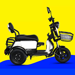 YXGLL Triciclo eléctrico de 48V/60V para Adultos y Mujeres, Coche a batería, pequeño Patinete eléctrico para Recoger niños (White 60V) características