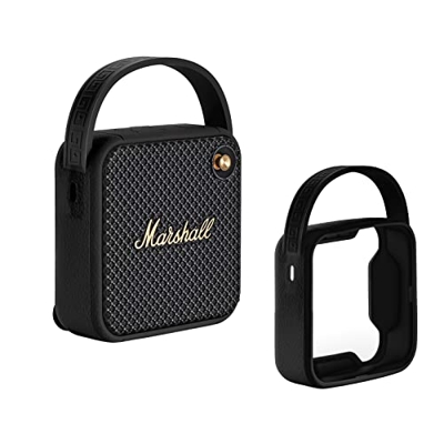 Funda de silicona para Marshall Willen, compatible con Marshall Willen Altavoz Bluetooth inalámbrico Funda protectora de silicona para altavoz portáti