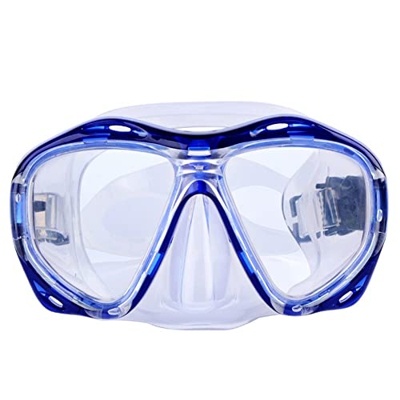 Gafas de Buceo Máscara de esnórquel panorámica de 180 ° Máscara de natación de vidrio templado Máscara de buceo antivaho Máscara de esnórquel de natac