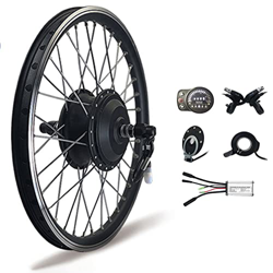 STYLEEE Kit Bicicleta Electrica Motor de Engranaje Sin Escobillas Delantero 36V, 250W, 500W, Kit de Conversión con LED900S de Rueda de 20 24 26 27,5 2 precio