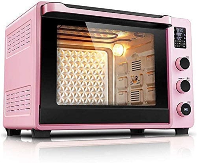 Horno multifunción, Mini Horno eléctrico con Placa calefactora, Horno doméstico para Hornear Pasteles, Pantalla LED de Horno Tostador de encimera de c
