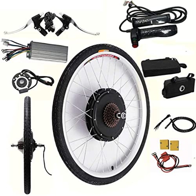 FYLZW Kit De Conversión De Cubo De Motor De Bicicleta Eléctrica De 26 Pulgadas Y 48 V, Kit De Conversión De Motor Delantero/Trasero De Bicicleta Eléct