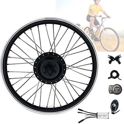 STYLEEE Kit de Conversion de Bicicleta Electrica 36V, 250W, 500W, Motor de Cubo de Engranaje sin Escobillas con Pantalla LED900S para Kit de Bicicleta