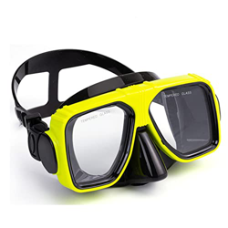Gafas de Buceo Gafas de buceo de tamaño mediano Gafas de buceo de vidrio templado for hombres y mujeres Gafas de natación profesionales todo en uno an en oferta
