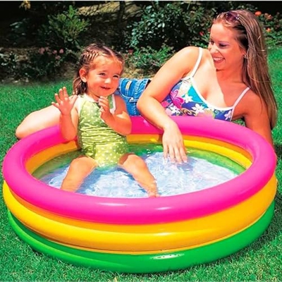 Solmar Piscina Hinchable Infantil 2A Tricolor Ø61x25 cm