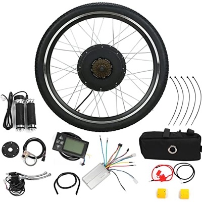 FYLZW Kit De Conversión De Bicicleta Electrónica De 26"48 V 1000 W, Kit De Conversión De Motor De Bicicleta Eléctrica De Rueda Trasera, Cubo De Ciclis