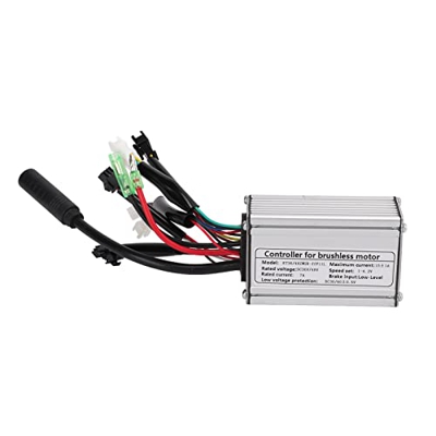 BuyWeek Controlador de Motor de Bicicleta eléctrica, 36V 48V 15A 6 Mosfets Controlador de Motor Accesorios de Bicicleta eléctrica de aleación de Alumi