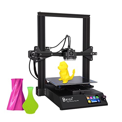 Matybobe Impresora 3D BIQU B1 FDM Sistema de operación dual 235x235x270 mm Tamaño de impresión con pantalla táctil a todo color de 3,5 pulgadas Soport
