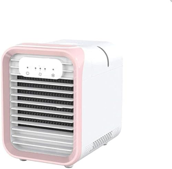 Jrechio Aire Acondicionado portátil Semiconductor Refrigeración Humidificación Desktop Air Cooler Fans de enfriamiento Oficina en casa Blanco qujunji precio