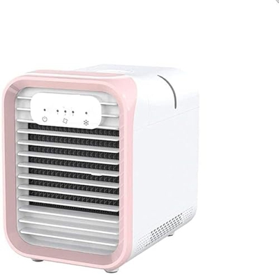 Jrechio Aire Acondicionado portátil Semiconductor Refrigeración Humidificación Desktop Air Cooler Fans de enfriamiento Oficina en casa Blanco qujunji