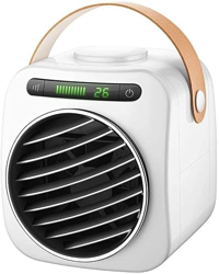 Jrechio Aire Acondicionado portátil Espacio Personal Aire Acondicionado Mini USB Espacio Personal Enfriador de Aire LED 3 velocidades Aire qujunji características