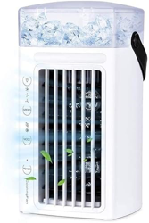 Jrechio Aire Acondicionado portátil Purificador multifunción Desktop Refrigerador de Aire Fan con Tanque de Agua Inicio Mini purificador de Aire Compa en oferta