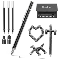 Bolígrafo Magnético, Strato Pen de Descompresión Negro, Bolígrafo Magnetico, Fidget Pen para DIY Regalo Creativo, Bolígrafo Lápiz Táctil para Hombres, precio