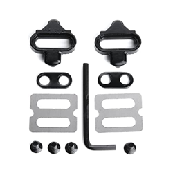 bicicleta Pedal tacos ciclismo acero Kit autoblocante reemplazo parte pedales zapatos Clip cubierta placa bloqueo precio