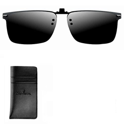 CREYESTAL Clip Gafas de Sol Polarizadas, Clip para Gafas para Sol, Clip Solar, Abatible y Ultraligero, Hombre, Mujer, 100% Anti-UV, Certificado CE precio